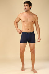 Men's Dark Navy Solid Swift Dry High Stretch Mesh AIR Series Active Trunk - Pack of 1