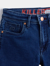 Boys Blue Casual Solid Shorts