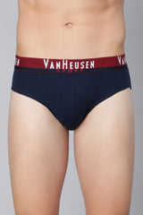 Men's Multicolor Sport Regular Fit Plush Back Elasticized Waistband Ultra Soft Solid Briefs - Pack of 2