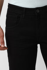 Men's Black Casual Slim Fit Jeans