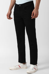 Men's Black Casual Slim Fit Jeans