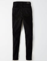 Women's Black Casual Slim Fit Solid Jeggings