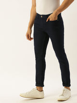 Men's Slim Fit Solid Low Rise Stretchable Jeans