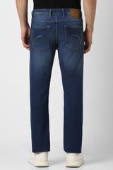 Men's Blue Casual Slim Fit Jeans