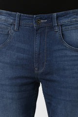 Men's Blue Casual Slim Fit Jeans