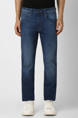Men's Blue Casual Slim Fit Jeans
