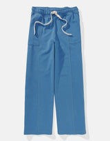 Women's Blue Casual Regular Fit Solid Trackpant