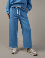 Women's Blue Casual Regular Fit Solid Trackpant