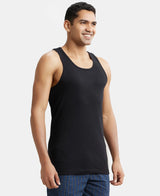 Men's Black Pure Cotton Vest
