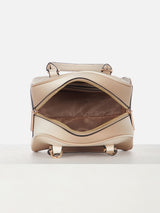Women's Brown Quilted Satchel
