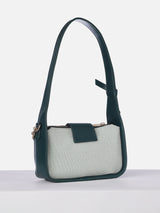 Women's Green Textured Sling Bag