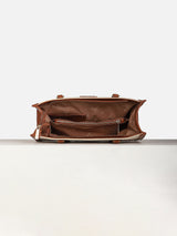 Women's Beige Textured Satchel