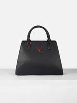 Women's Black Solid Satchel