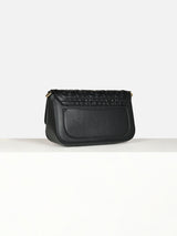 Women's Black Textured Sling Bag