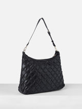 Women's Black Geometric Satchel