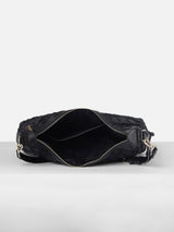 Women's Black Geometric Satchel