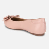 Women's Pink Formal Solid Slip-On Ballet