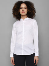 Women's White Work Full Sleeves Shirt