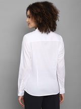 Women's White Work Full Sleeves Shirt