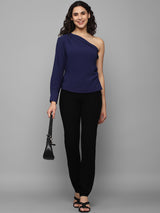Women's Black Casual Tapered Fit Solid Trouser