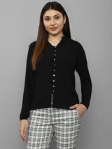 Women's Black Work Full Sleeves Tops