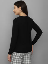 Women's Black Work Full Sleeves Tops