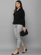 Women's Black Work Full Sleeves Tops