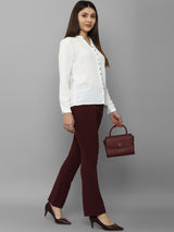 Women's White Work Full Sleeves Tops