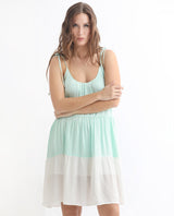Women's Green Casual Sleeveless Dress
