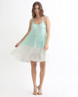 Women's Green Casual Sleeveless Dress