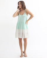 Women's Green Casual Sleeveless Dress