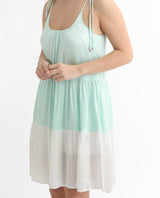 Women's Green Casual Sleeveless Dress