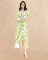 Women's Green Casual Full Sleeves Dress