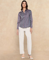 Women's Grey Casual Full Sleeves Top