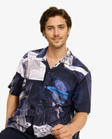 Men's Multicolor Casual Regular Fit Printed Half Sleeves Shirt