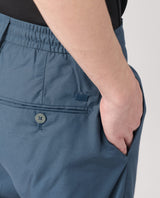 Men's Blue Casual Straight Fit Solid Trouser