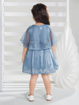 Girls Blue Party Wear Dress