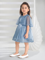 Girls Blue Party Wear Dress