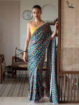 Women's Multicolor Modal Viscose Saree