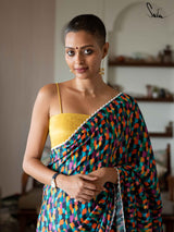 Women's Multicolor Modal Viscose Saree