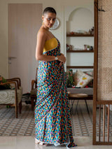 Women's Multicolor Modal Viscose Saree