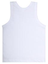 Boys White Casual Printed Vest - Pack of 3