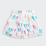 Girls White Casual Sleeveless Clothing Sets