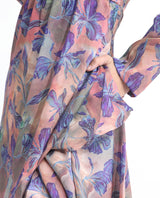 Women's Blue Casual Full Sleeves Dress