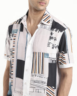 Men's Multicolor Casual Regular Fit Printed Half Sleeves Shirt