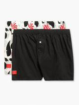 Men's Multicolor Floral Printed Woven Boxers - Pack Of 2