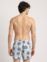 Men's Multicolor Tropical Printed Woven Boxers - Pack Of 2