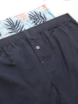 Men's Multicolor Tropical Printed Woven Boxers - Pack Of 2