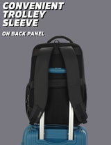 Unisex Off White Work Solid Laptop Backpack