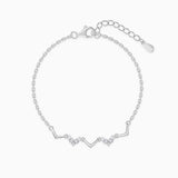 Women's Silver Meandering Bracelet